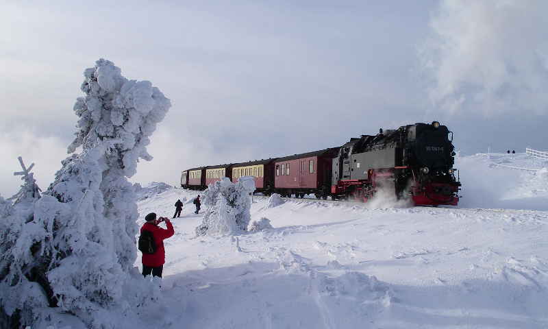 Bahn im Winter